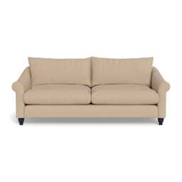Heal's Devon 4 Seater Capelo Linen-Cotton Bamboo Black Feet
