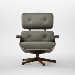 Eames Lounge Chair Cherry Natural Contemporary L50 58 Khaki Black Base 05 - thumbnail 1