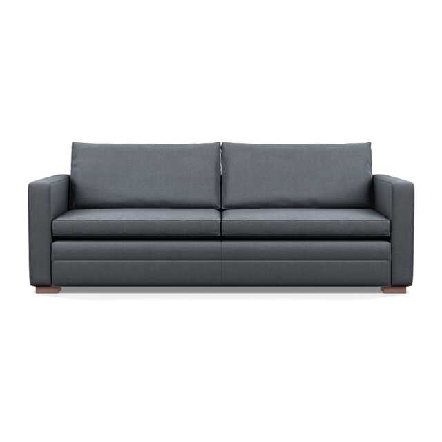 Heal's Palermo 4 Seater Sofa Siena Cotton Shale Grey Walnut Feet
