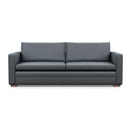 Heal's Palermo 4 Seater Sofa Siena Cotton Shale Grey Walnut Feet
