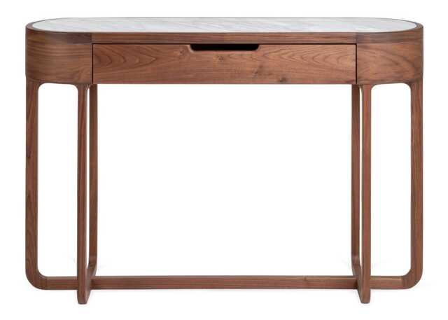 Heal's Anais Console Table in Walnut with Marble Top