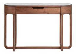 Heal's Anais Console Table in Walnut with Marble Top