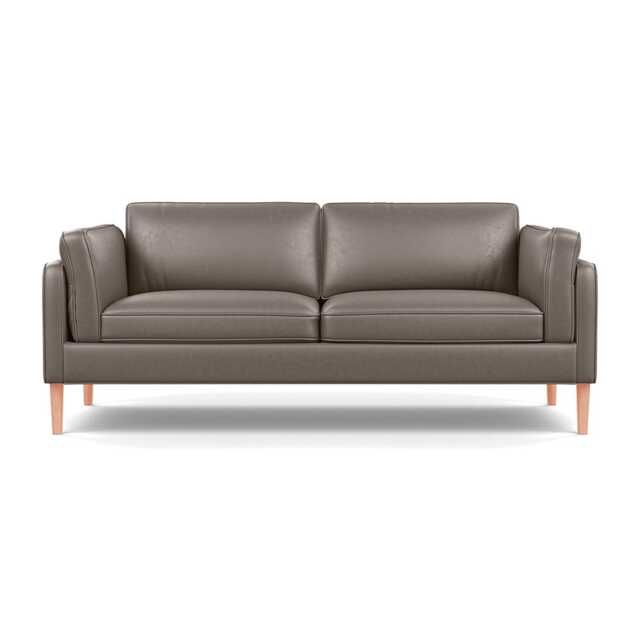 Heal's Sonno 3 Seater Daino Leather Elephant Natural Feet