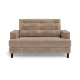 Heal's Mistral Loveseat Boucle Velvet Rocky Black Beech Feet
