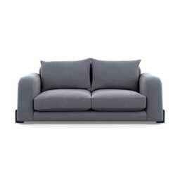 Heal's Nuvola 2 Seater Sofa Boucle Steel Black Beech Feet