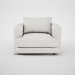 Heal's Rafi Swivel Armchair Capelo Linen Sea Salt