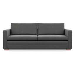 Heal's Palermo 4 Seater Sofa Nobilis Velvet Dolphin Brass and Walnut Feet