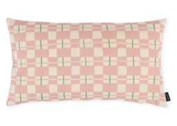 Heal's Edith Check Cushion Pink 32 x 55cm