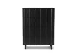 Normann Copenhagen Rib Dresser 4 Drawers Soft Black