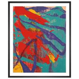 KING & MCGAW Rectangular Abstract Painting, 1982 by Andy Warhol Framed Print