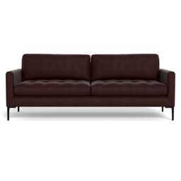 Heal's Eton 4 Seater Sofa Smart Luxe Velvet Acorn Black Feet