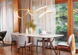 Heal's Ribbon LED Ceiling Pendant XL Satin Gold - thumbnail 2