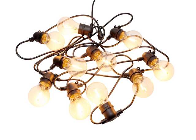 Sirius Tobias LED Outdoor String Lights Clear Glass Starter Set