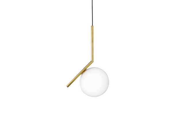 Flos IC S1 Pendant Light Brushed Brass