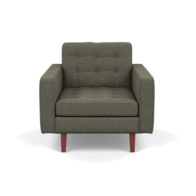 Heal's Hepburn Armchair Loop Boucle Forest Walnut