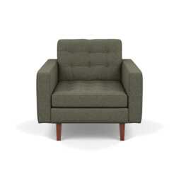 Heal's Hepburn Armchair Loop Boucle Forest Walnut
