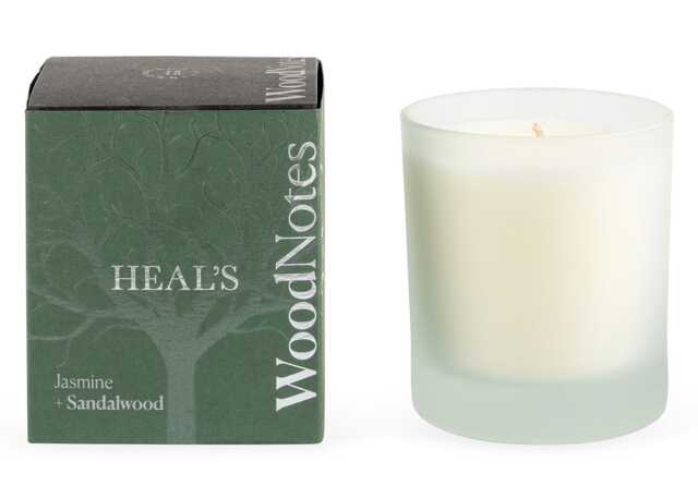Heal's Woodnotes Jasmine & Sandalwood Scented Glass Candle