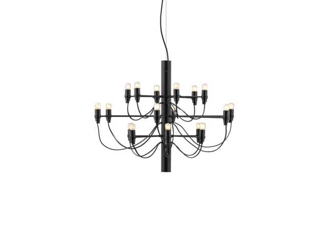 Flos 2097/18 Chandelier Frosted Bulbs Matt Black - image 1