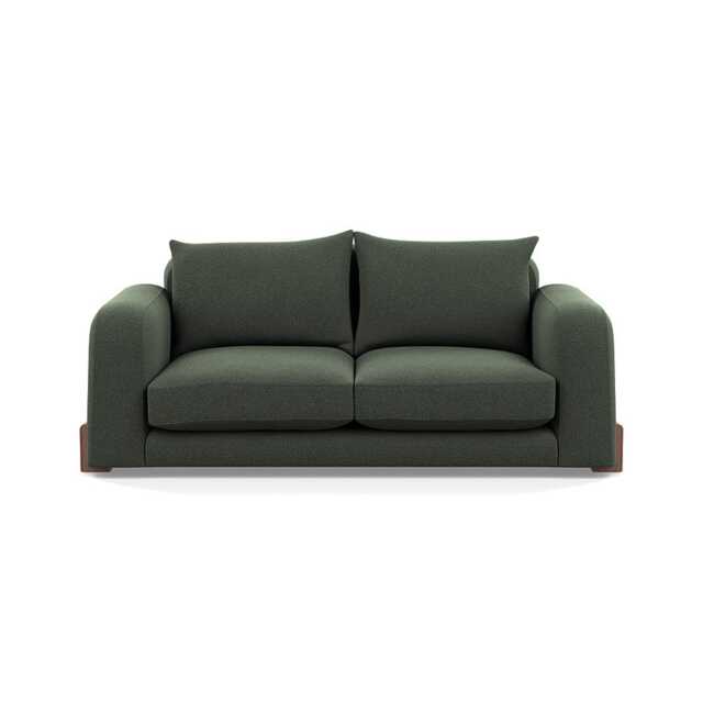 Heal's Nuvola 3 Seater Sofa Boucle Fern Walnut Stained Feet