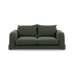 Heal's Nuvola 3 Seater Sofa Boucle Fern Walnut Stained Feet