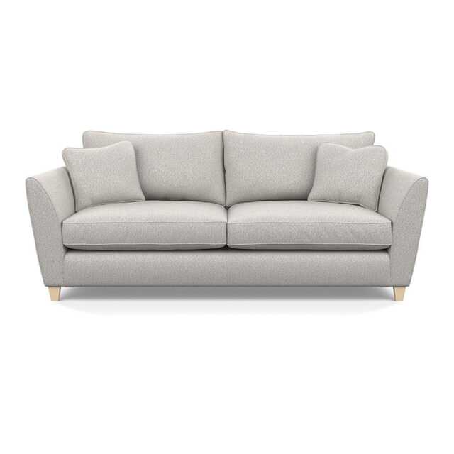 Heal's Torino 4 Seater Sofa Chunky Boucle Ecru Natural Feet