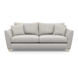 Heal's Torino 4 Seater Sofa Chunky Boucle Ecru Natural Feet