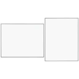 Heal's Fine Edge Mirror Rectangle 90x70cm Black - thumbnail 1