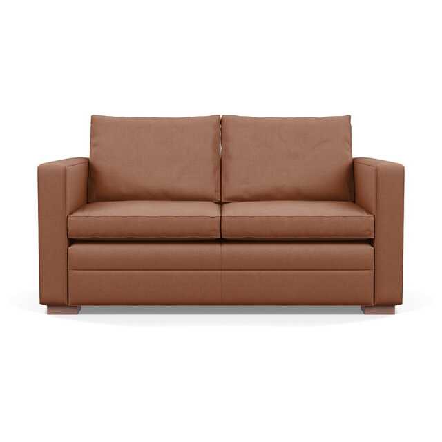 Heal's Palermo 2 Seater Sofa Siena Cotton Clay Walnut Feet