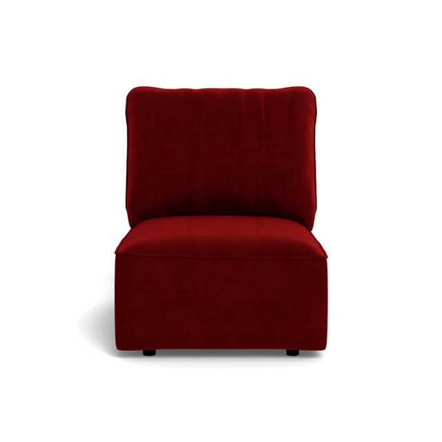 Heal's Morven Single Unit Smart Luxe Velvet Mulberry
