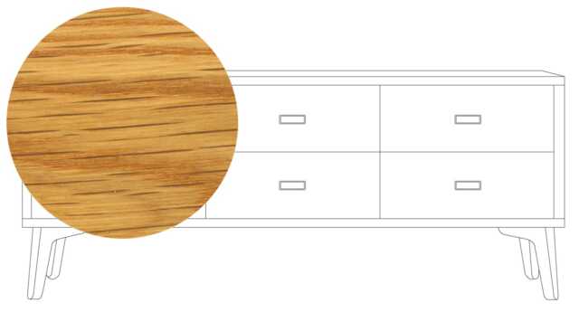 De La Espada Mcqueen Low Chest Oiled Oak