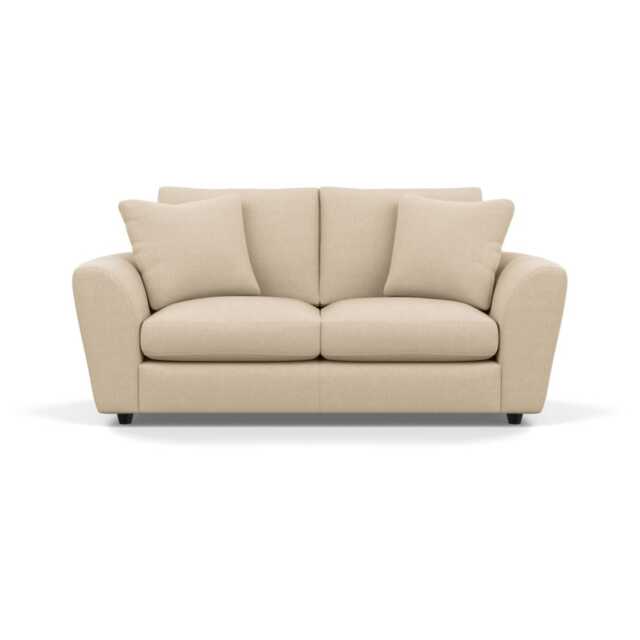 Heal's Snooze 3 Seater Sofa Brushed Cotton Oat Black Feet