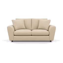 Heal's Snooze 3 Seater Sofa Brushed Cotton Oat Black Feet
