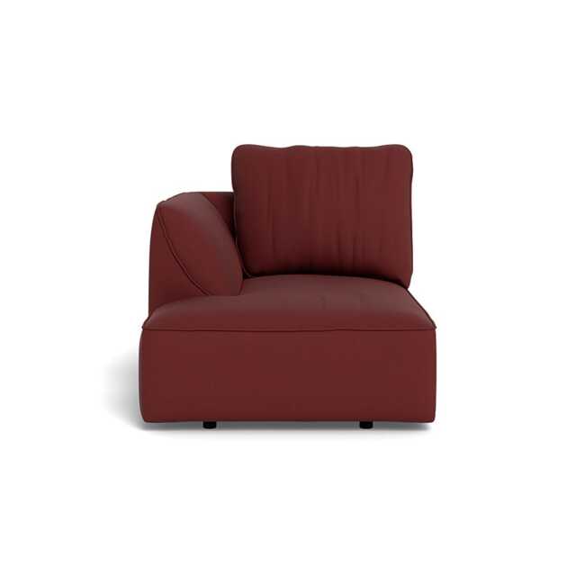 Heal's Morven Left Hand Facing Chaise Unit Capelo Linen-Cotton Etruscan Red