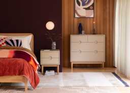 Heal's Amira Bedside Table Painted Oatmeal - thumbnail 2