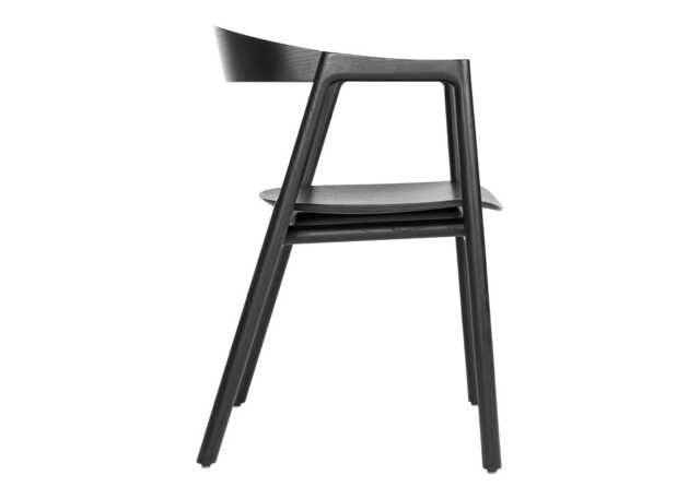 Gazzda Muna Chair in Black Lacquered Oak