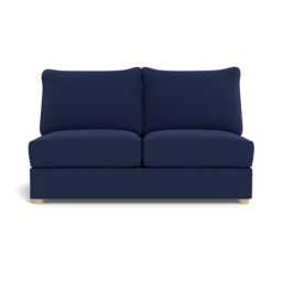 Heal's Tailor Medium Armless Unit Melton Wool New Navy Natural Feet