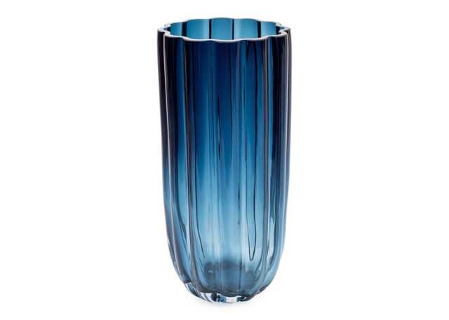Heal's Ripple Vase Midnight Blue Medium