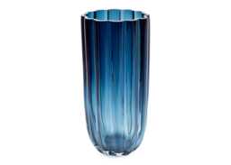 Heal's Ripple Vase Midnight Blue Medium - thumbnail 1