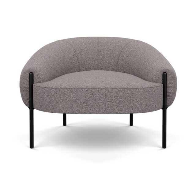 Heal's Isola Armchair Loop Boucle Granite Black Feet