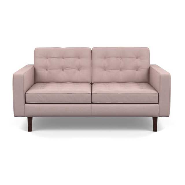 Heal's Hepburn 2 Seater Siena Cotton Dusky Pink Wenge