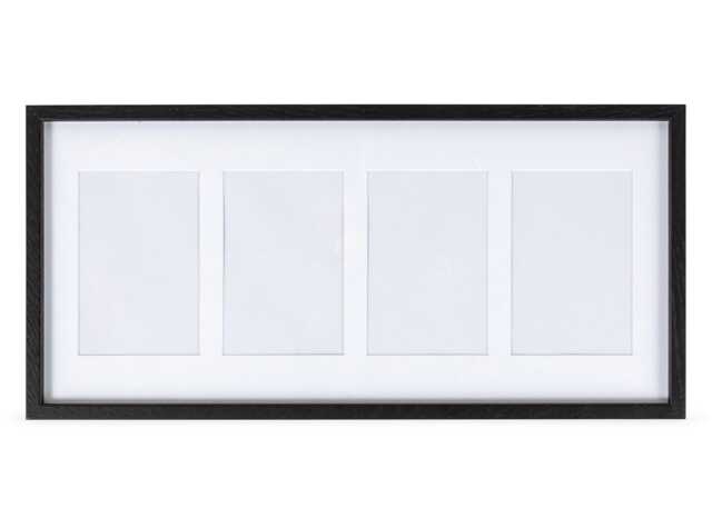 Heal's Gallery Frame 4 Aperture Black 23 x 50cm