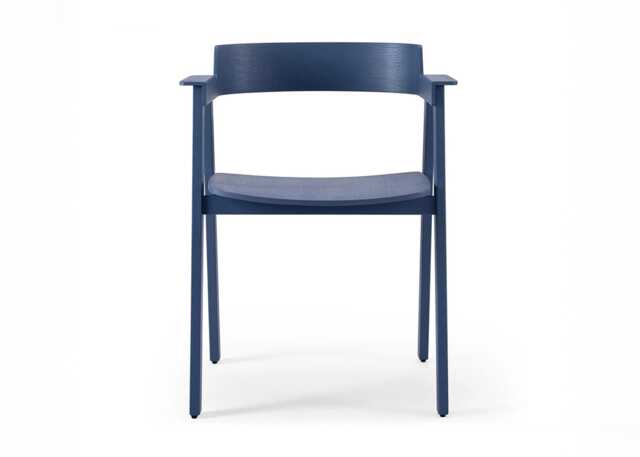 Gazzda Flip Dining Chair Oak Blue