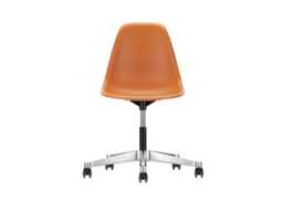 Vitra Eames PSCC Side Chair New Height Rusty Orange Aluminium Base