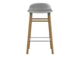 Normann Copenhagen Form Barstool in Grey with Oak Legs