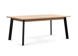 Heal's Nova Extending Dining Table White Oiled Oak L180 + 50cm x2
