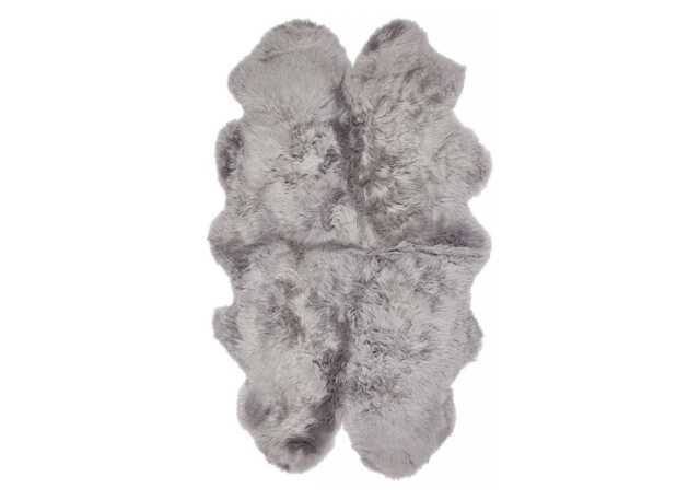 Natures Collection New Zealand Sheepskin Rug Light Grey 110 x 180cm