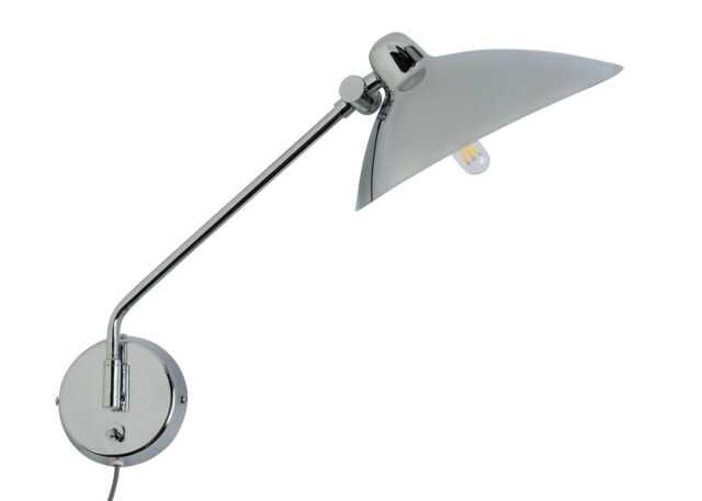 Heal's Milton Swing Arm Wall Light Polished Chrome