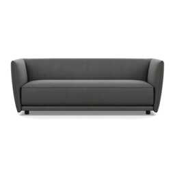 Heal's Valley 3 Seater Sofa Nobilis Velvet Dolphin Walnut Stain Feet - thumbnail 1