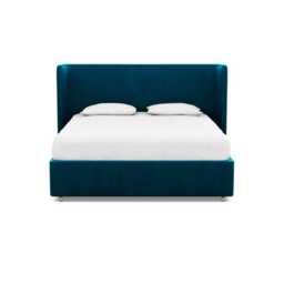 Heal's Monroe Headboard Super King Velvet Teal