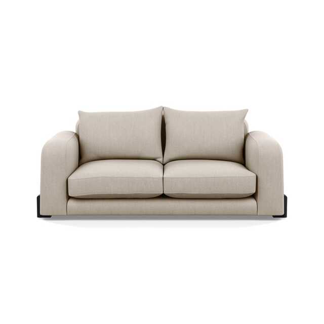 Heal's Nuvola 3 Seater Sofa Broad Weave Putty Black Beech Feet